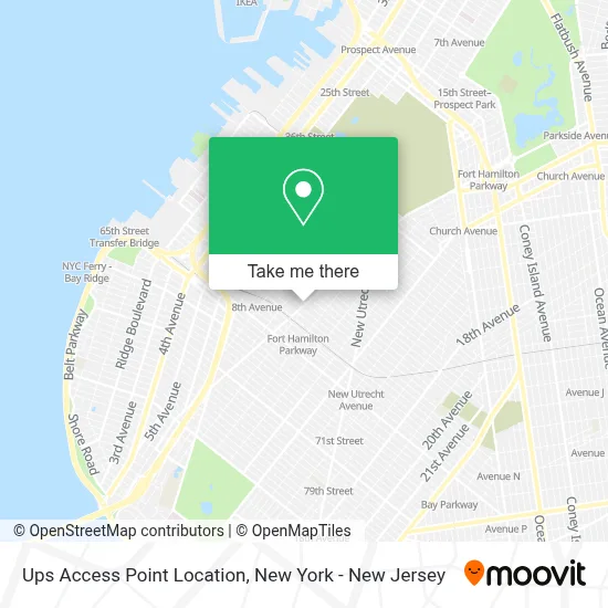 Ups Access Point Location map