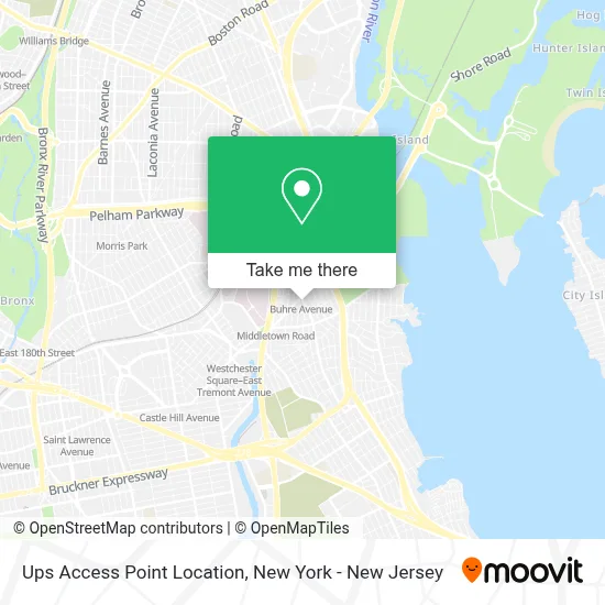 Ups Access Point Location map