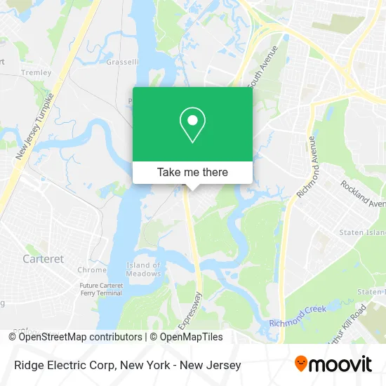 Ridge Electric Corp map