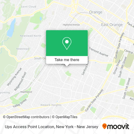 Ups Access Point Location map