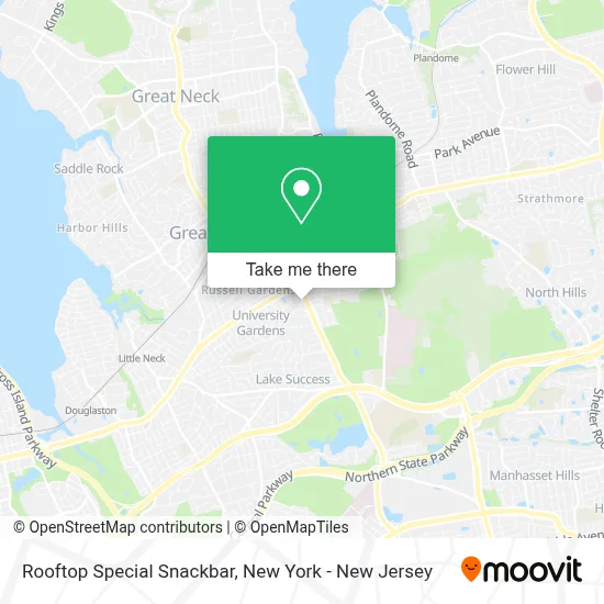 Rooftop Special Snackbar map