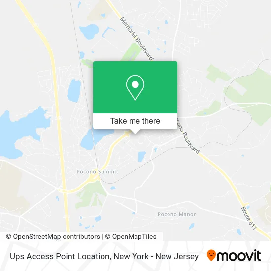 Ups Access Point Location map