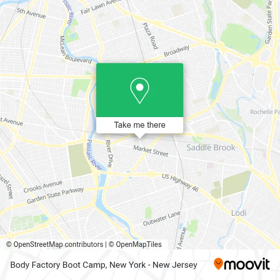 Body Factory Boot Camp map