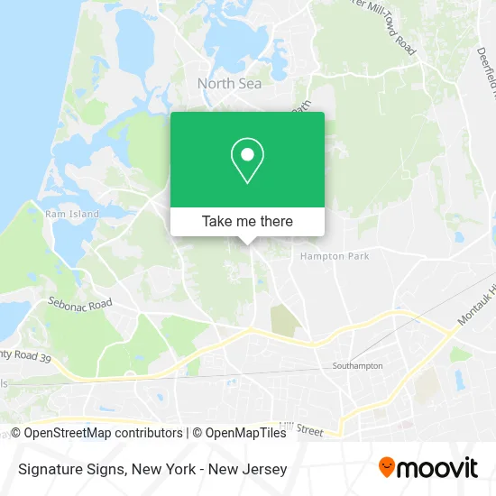 Signature Signs map