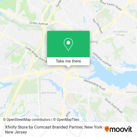 Xfinity Store by Comcast Branded Partner map