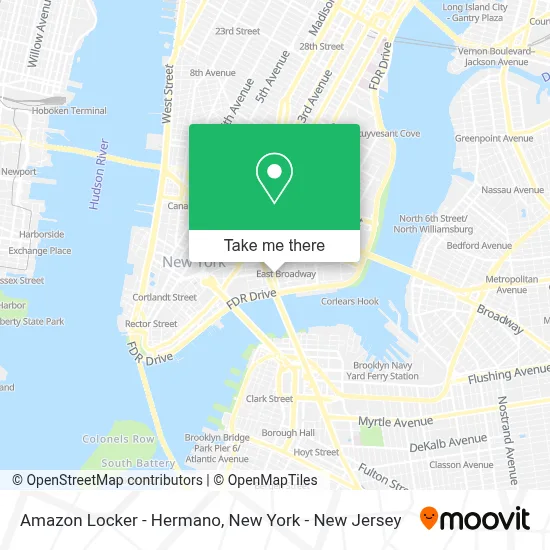 Amazon Locker - Hermano map