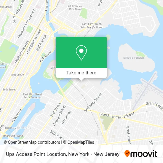 Ups Access Point Location map
