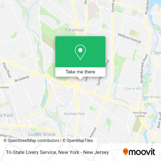 Tri-State Livery Service map