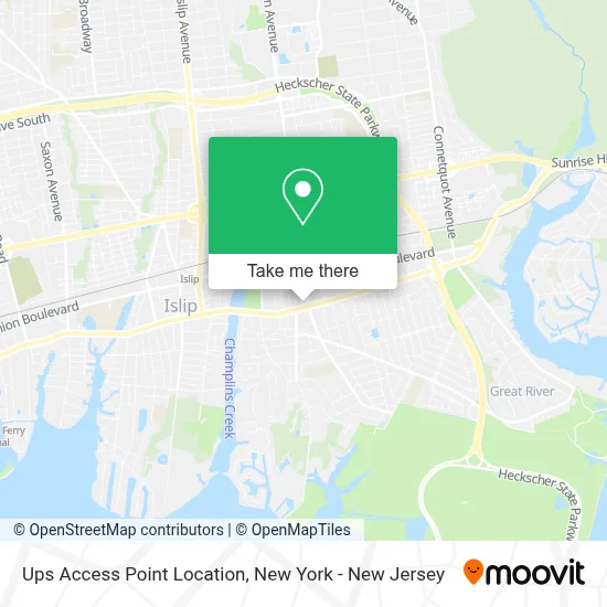 Ups Access Point Location map