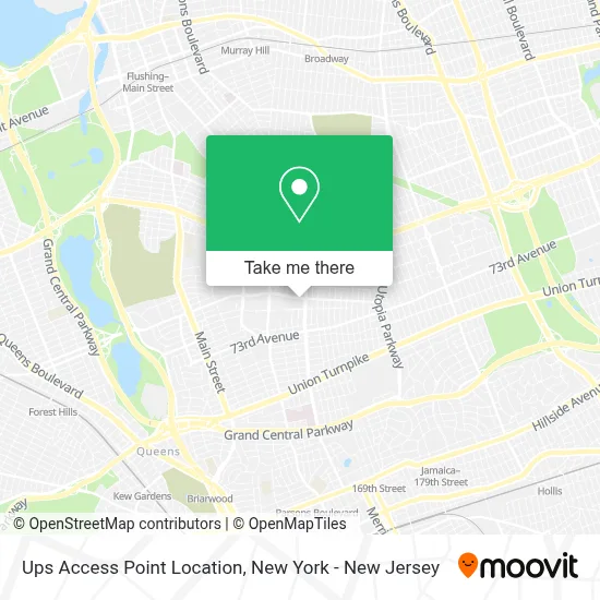 Ups Access Point Location map