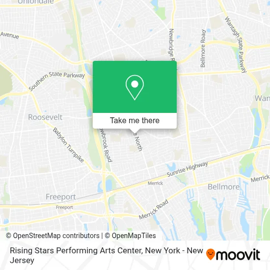 Rising Stars Performing Arts Center map