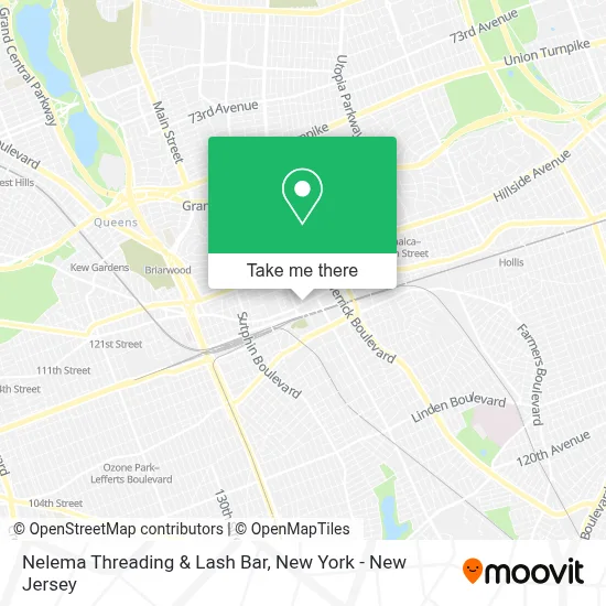 Nelema Threading & Lash Bar map