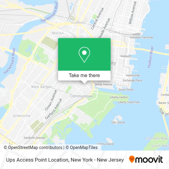 Ups Access Point Location map