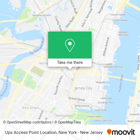 Ups Access Point Location map
