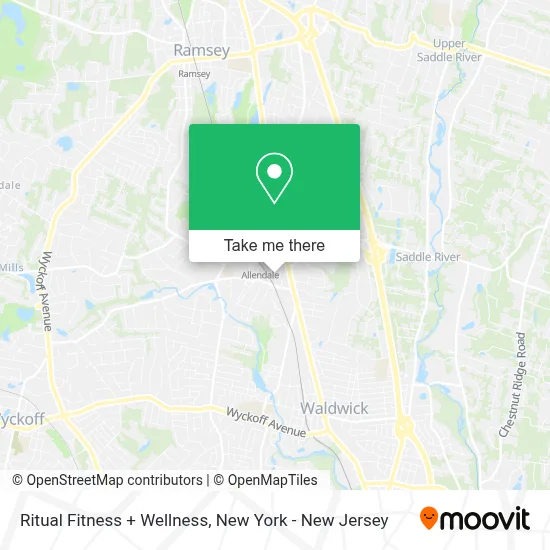Ritual Fitness + Wellness map