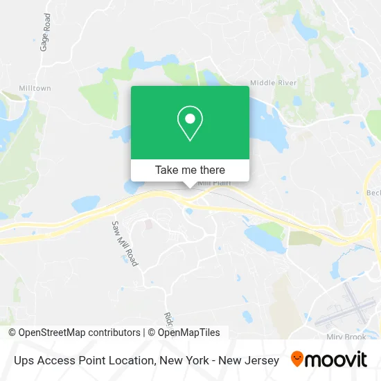 Ups Access Point Location map