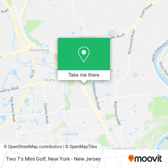 Two T's Mini Golf map