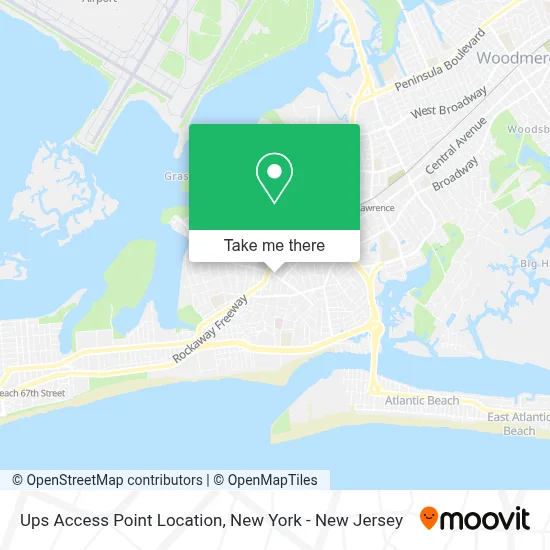 Ups Access Point Location map
