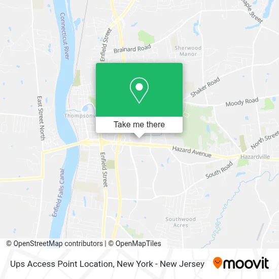 Ups Access Point Location map