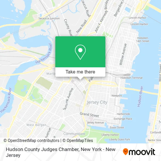 Hudson County Judges Chamber map