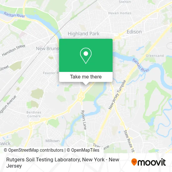 Rutgers Soil Testing Laboratory map
