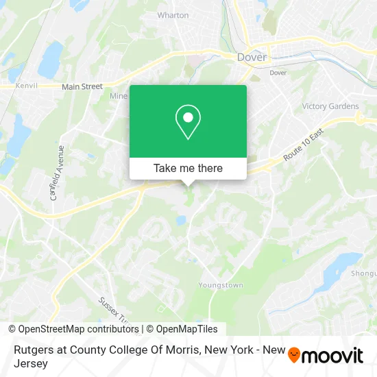 Rutgers at County College Of Morris map
