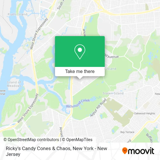 Ricky's Candy Cones & Chaos map