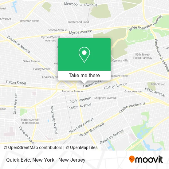 Quick Evic map