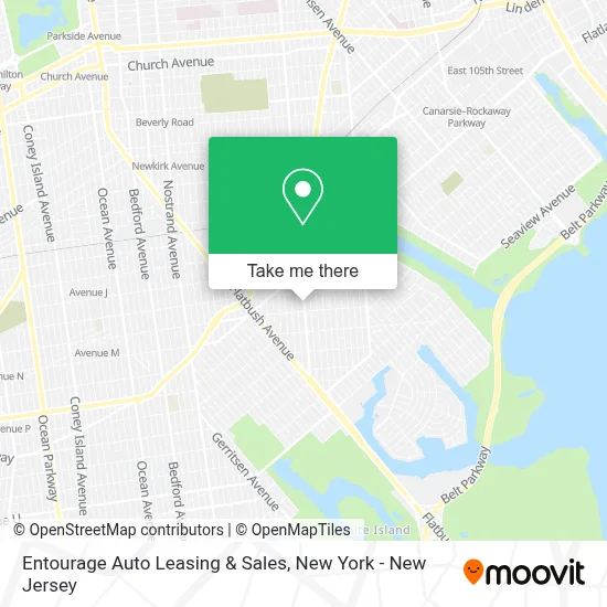 Entourage Auto Leasing & Sales map