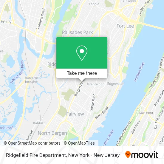 Ridgefield Fire Department map