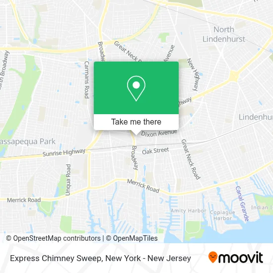 Express Chimney Sweep map