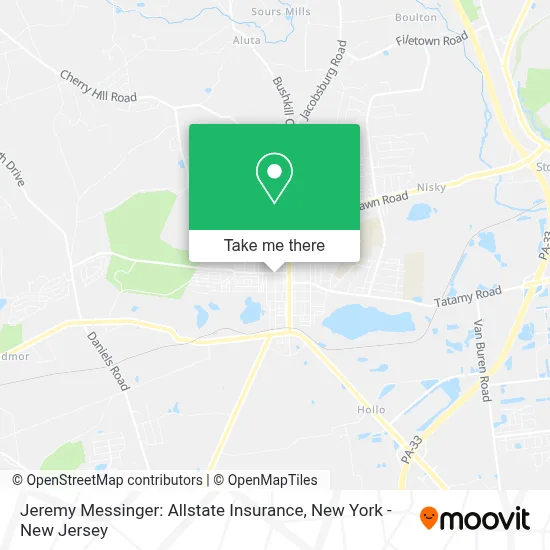 Jeremy Messinger: Allstate Insurance map