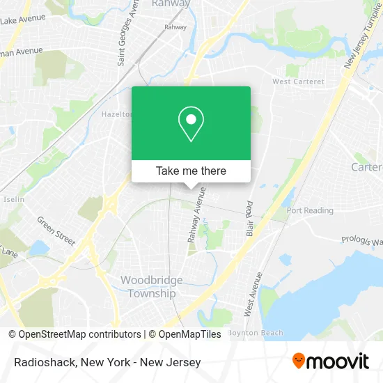 Radioshack map