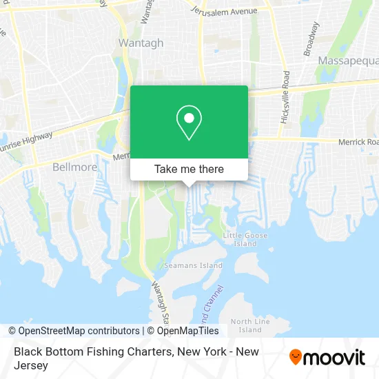 Black Bottom Fishing Charters map