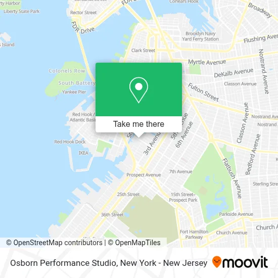 Osborn Performance Studio map