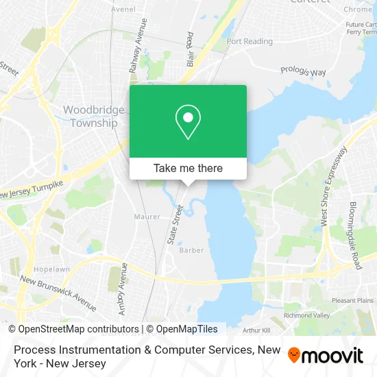 Process Instrumentation & Computer Services map