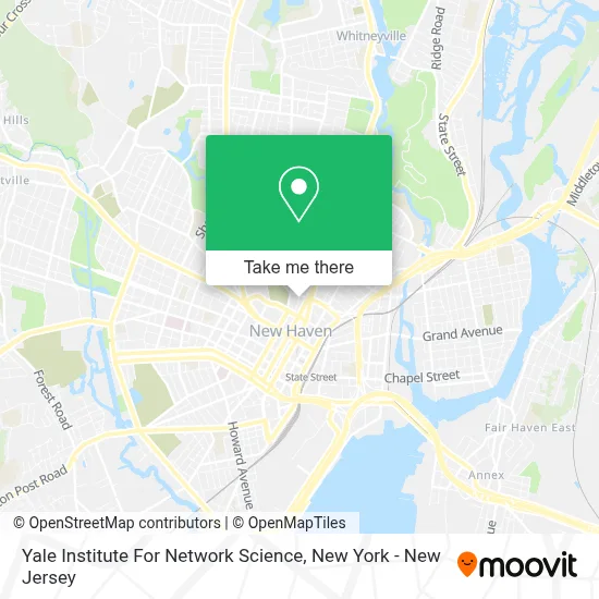 Yale Institute For Network Science map