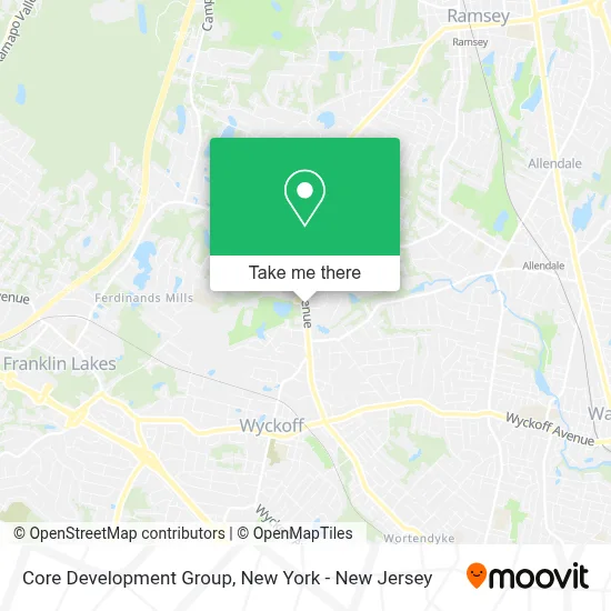 Core Development Group map