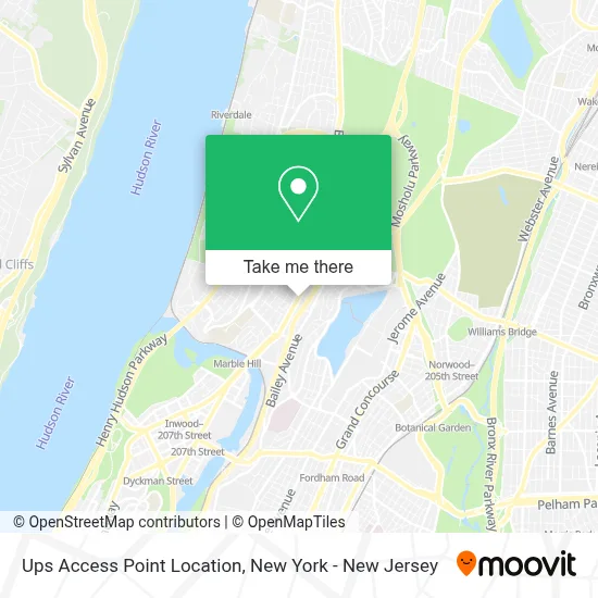 Ups Access Point Location map