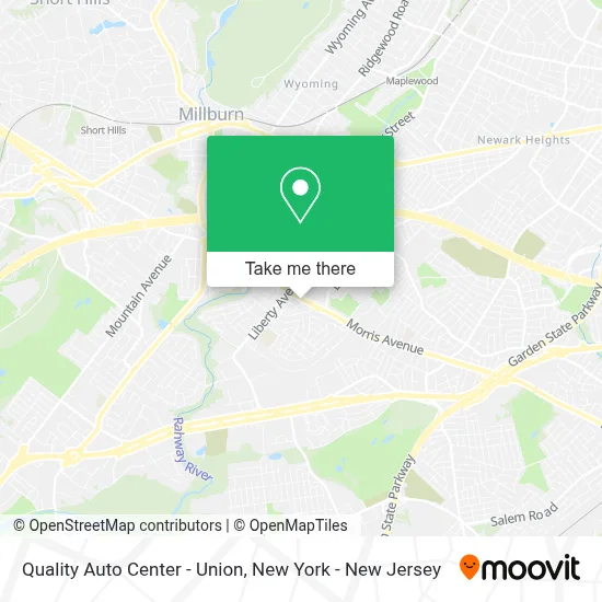 Quality Auto Center - Union map