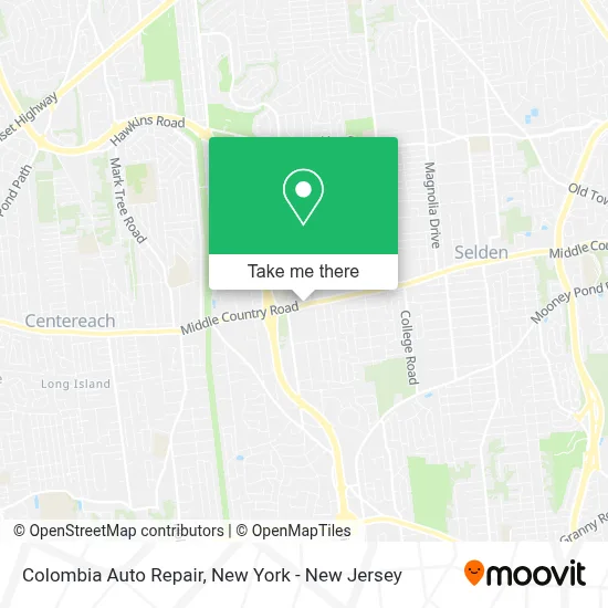 Colombia Auto Repair map