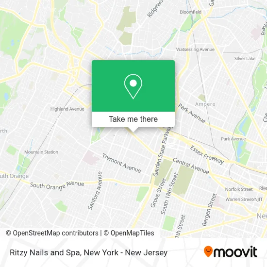 Ritzy Nails and Spa map