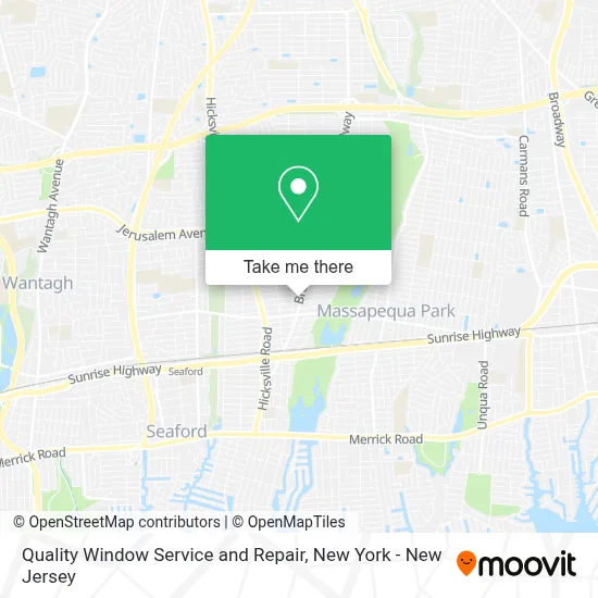 Quality Window Service and Repair map