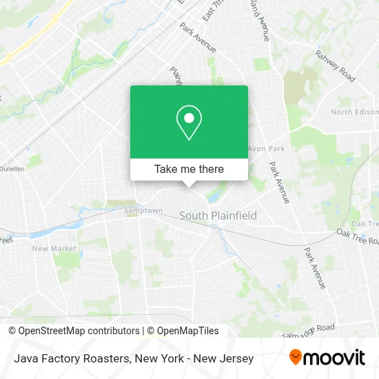 Java Factory Roasters map