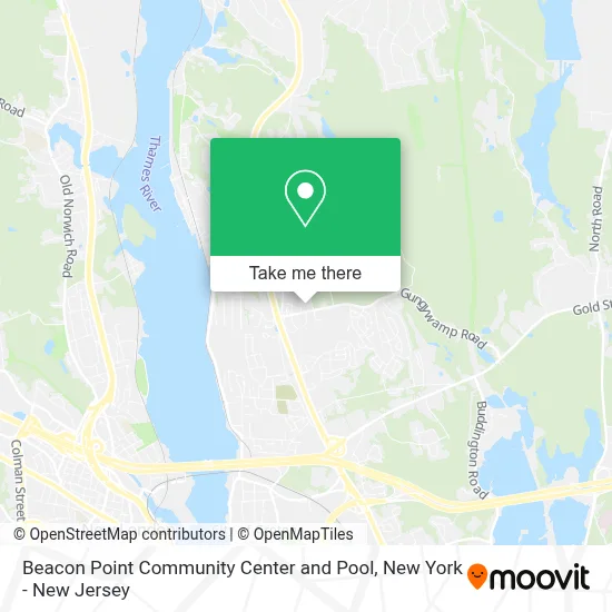 Beacon Point Community Center and Pool map