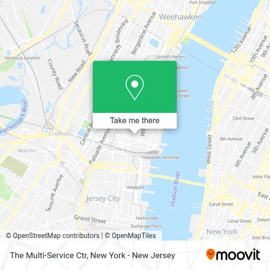 The Multi-Service Ctr map