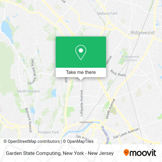 Garden State Computing map