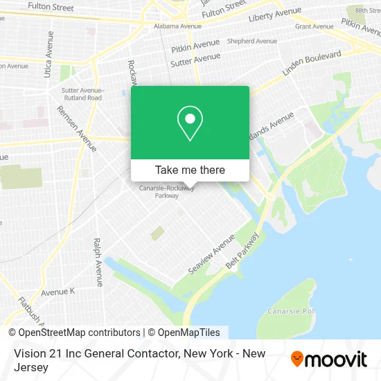 Vision 21 Inc General Contactor map