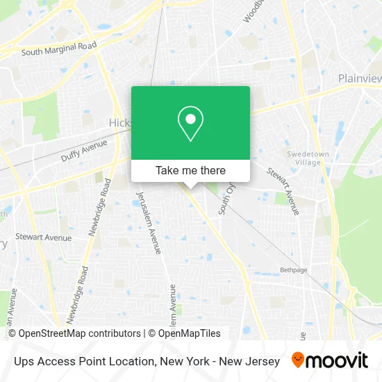 Ups Access Point Location map