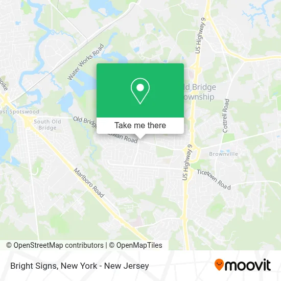 Bright Signs map